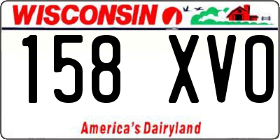 WI license plate 158XVO