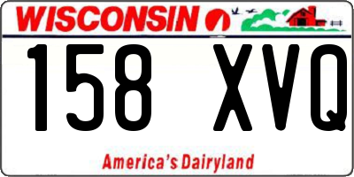 WI license plate 158XVQ