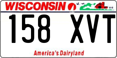 WI license plate 158XVT