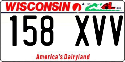 WI license plate 158XVV