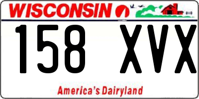 WI license plate 158XVX
