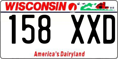 WI license plate 158XXD