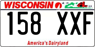 WI license plate 158XXF