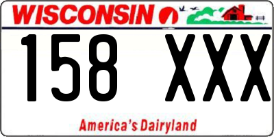 WI license plate 158XXX
