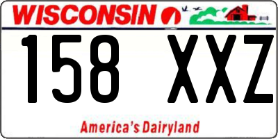 WI license plate 158XXZ
