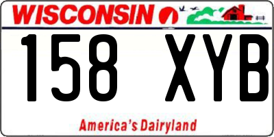 WI license plate 158XYB