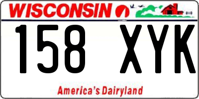 WI license plate 158XYK