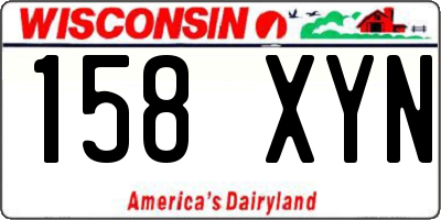 WI license plate 158XYN