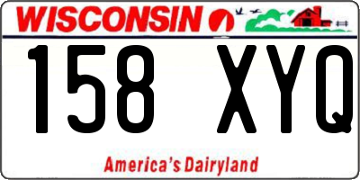 WI license plate 158XYQ