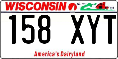 WI license plate 158XYT