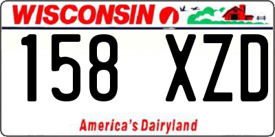 WI license plate 158XZD