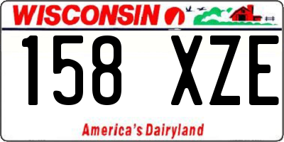 WI license plate 158XZE