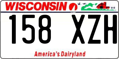 WI license plate 158XZH