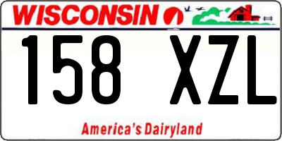 WI license plate 158XZL