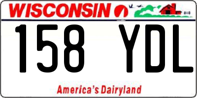 WI license plate 158YDL