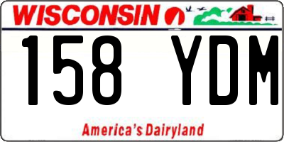 WI license plate 158YDM