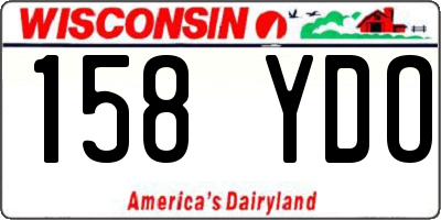 WI license plate 158YDO