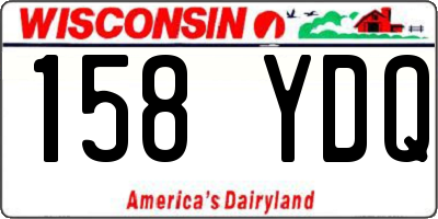 WI license plate 158YDQ