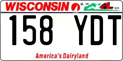 WI license plate 158YDT