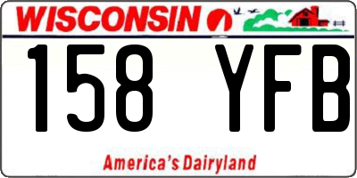 WI license plate 158YFB