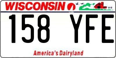 WI license plate 158YFE