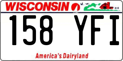 WI license plate 158YFI