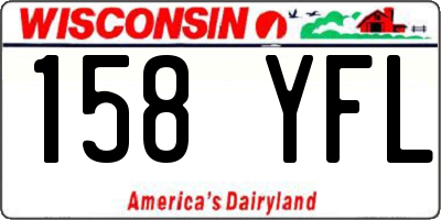 WI license plate 158YFL