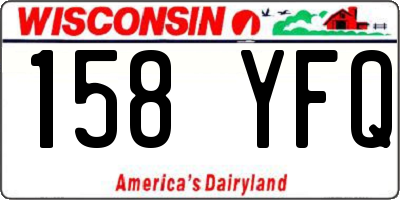 WI license plate 158YFQ