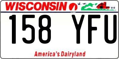 WI license plate 158YFU