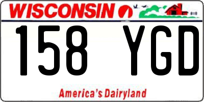 WI license plate 158YGD