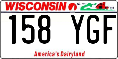 WI license plate 158YGF