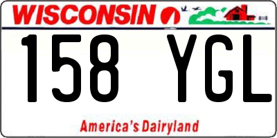 WI license plate 158YGL