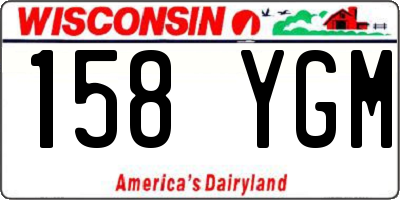 WI license plate 158YGM