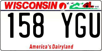 WI license plate 158YGU