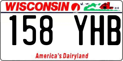 WI license plate 158YHB