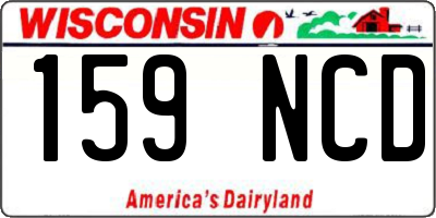 WI license plate 159NCD