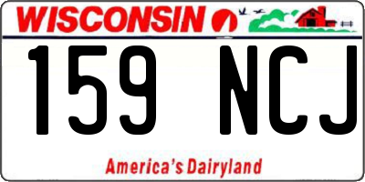 WI license plate 159NCJ