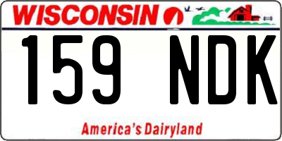 WI license plate 159NDK