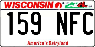 WI license plate 159NFC