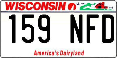 WI license plate 159NFD