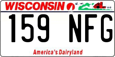 WI license plate 159NFG