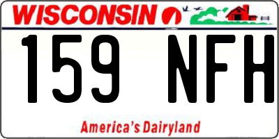 WI license plate 159NFH