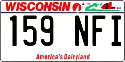WI license plate 159NFI