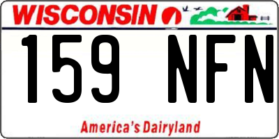 WI license plate 159NFN