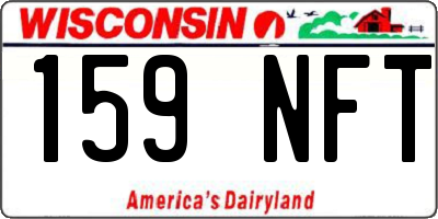 WI license plate 159NFT