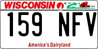 WI license plate 159NFV