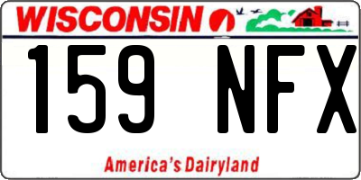 WI license plate 159NFX
