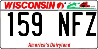 WI license plate 159NFZ