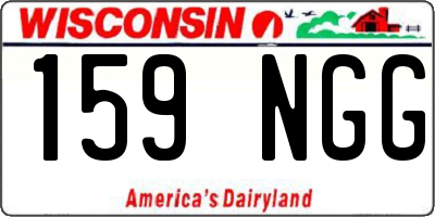 WI license plate 159NGG