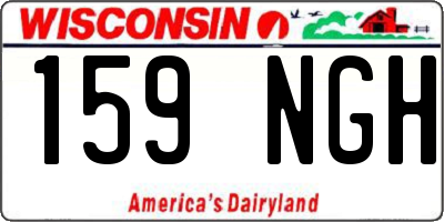 WI license plate 159NGH